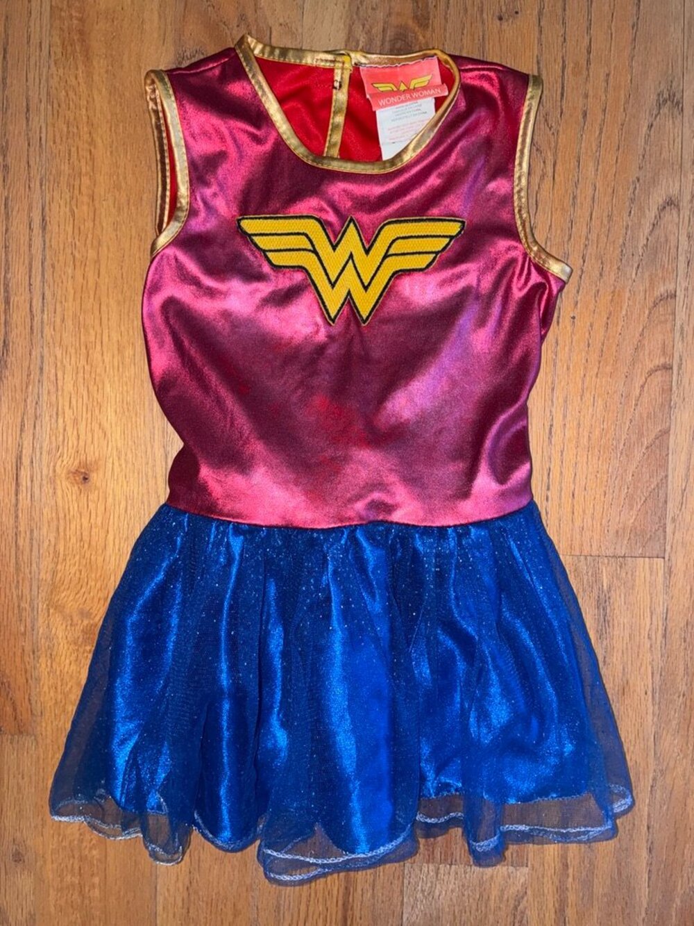 Rubie’s Wonder Woman Red Blue Tutu Costume Dress Child Small